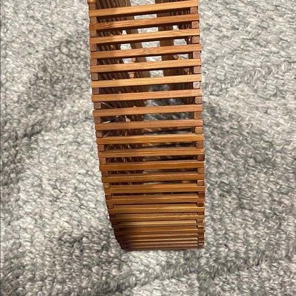 Cult Gaia Bamboo Arc Bag in Natural Brown - Picture 3 of 4